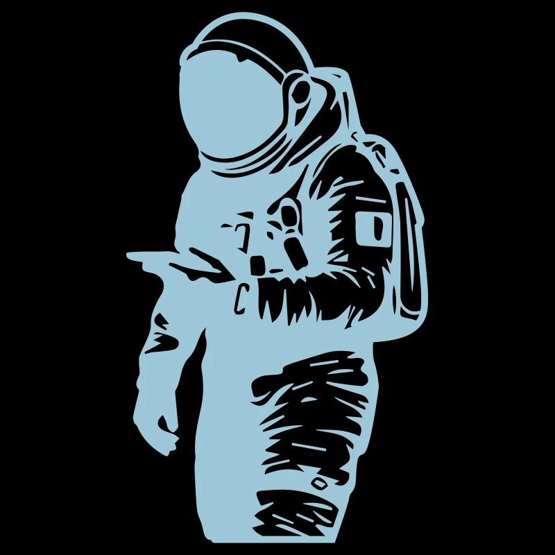 astronaut with mobile