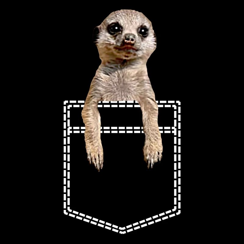 Erdmännchen In Brusttasche Hemdtasche