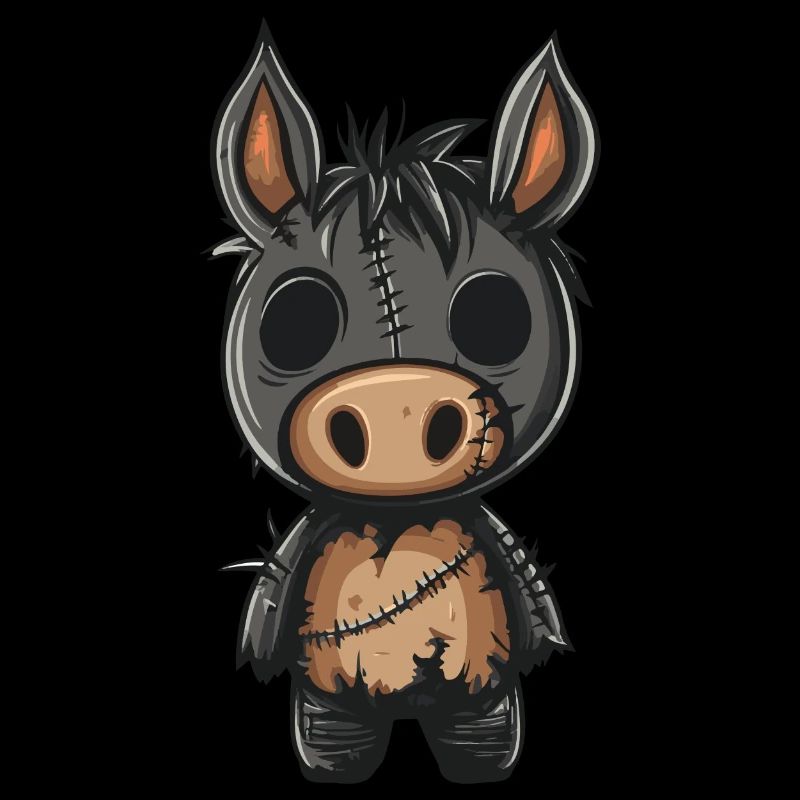 Donkey Halloween Zombie