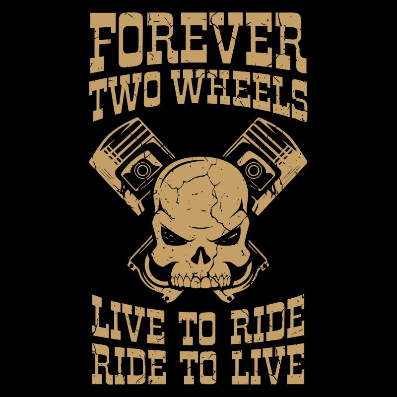 Biker Forever Two Motorcycle Driver Gift