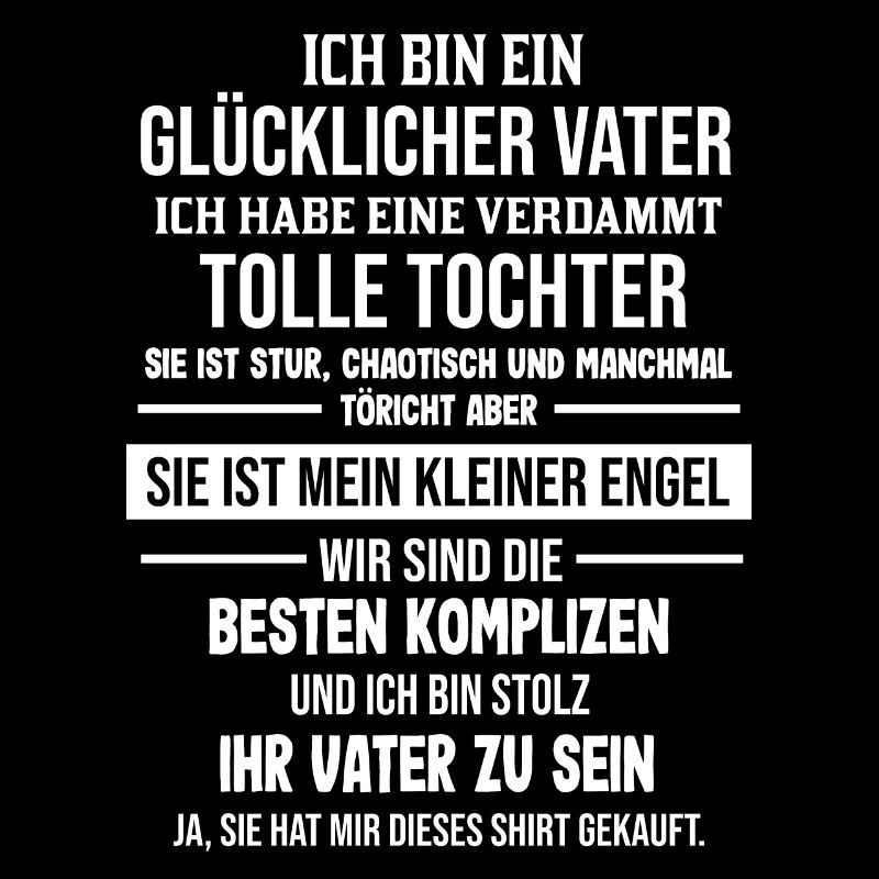 Tochter Vater Ich bin ein glücklicher Vater