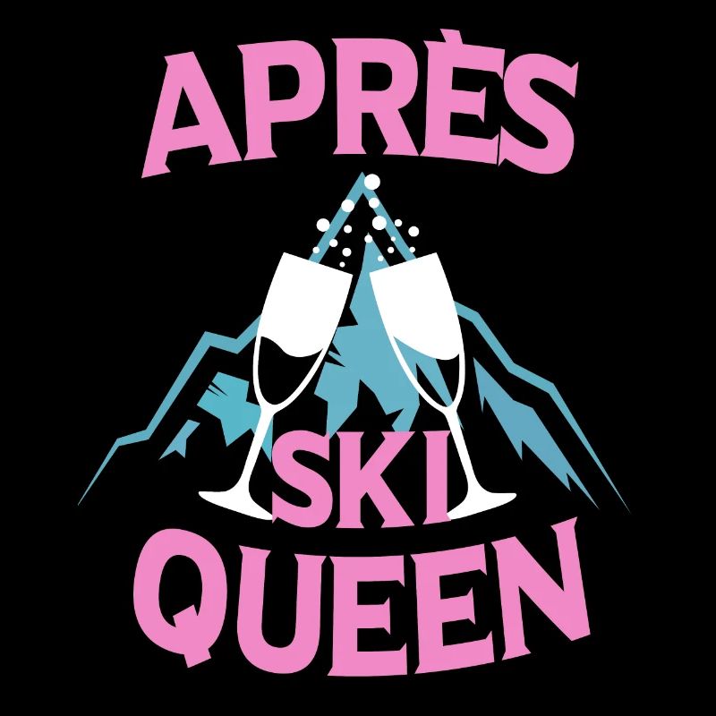 Apres ski queen skiing party gift
