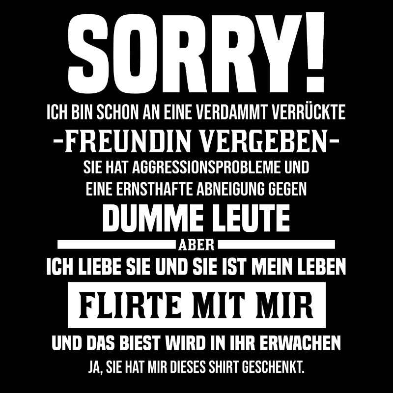 Freund Paar Geschenk Sorry Ich bin schon vergeben