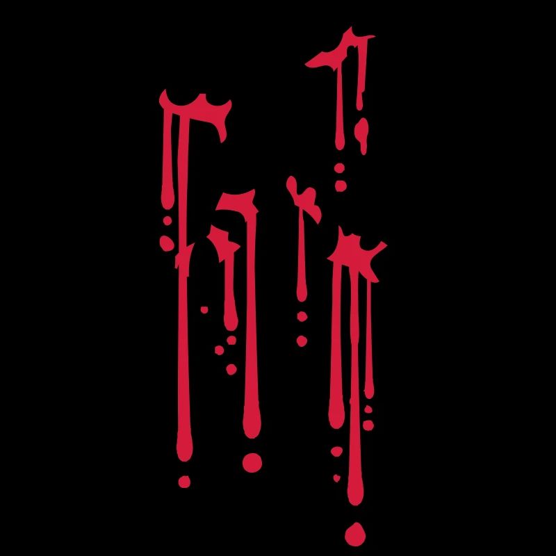 blood drops dabbing graffiti silhouette dancing there