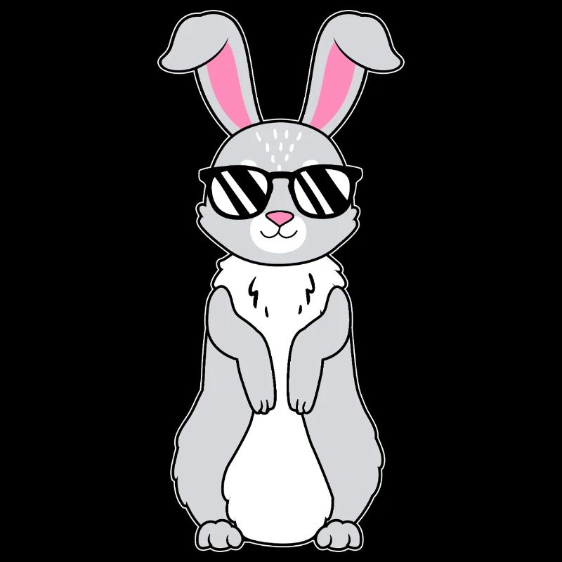 Cooler Hase mit Sonnenbrille Kanninchen Hasen