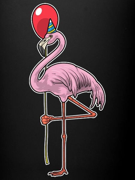 Ballon d’anniversaire du flamant rose
