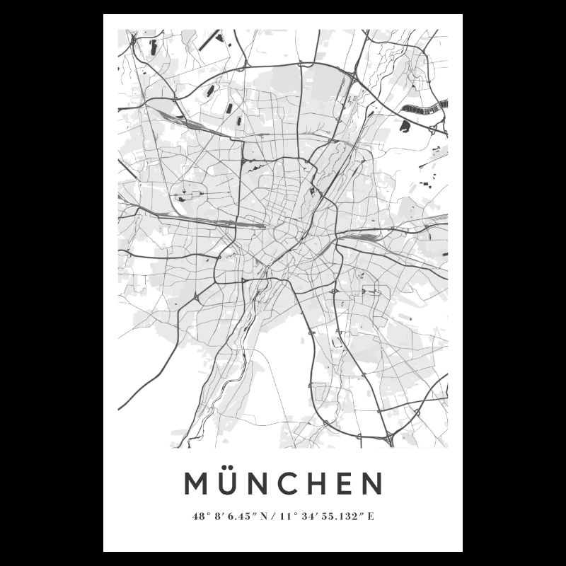 Munich plan de la ville plan de la ville carte de Munich