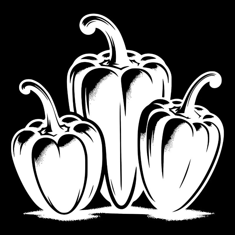 Classic Peppers Three Peppers