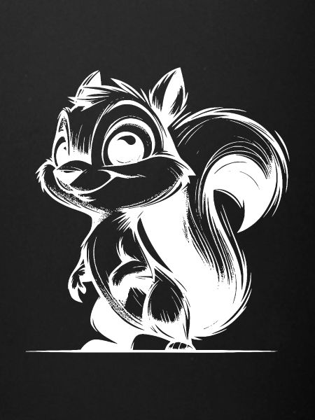 Petit bébé écureuil souriant