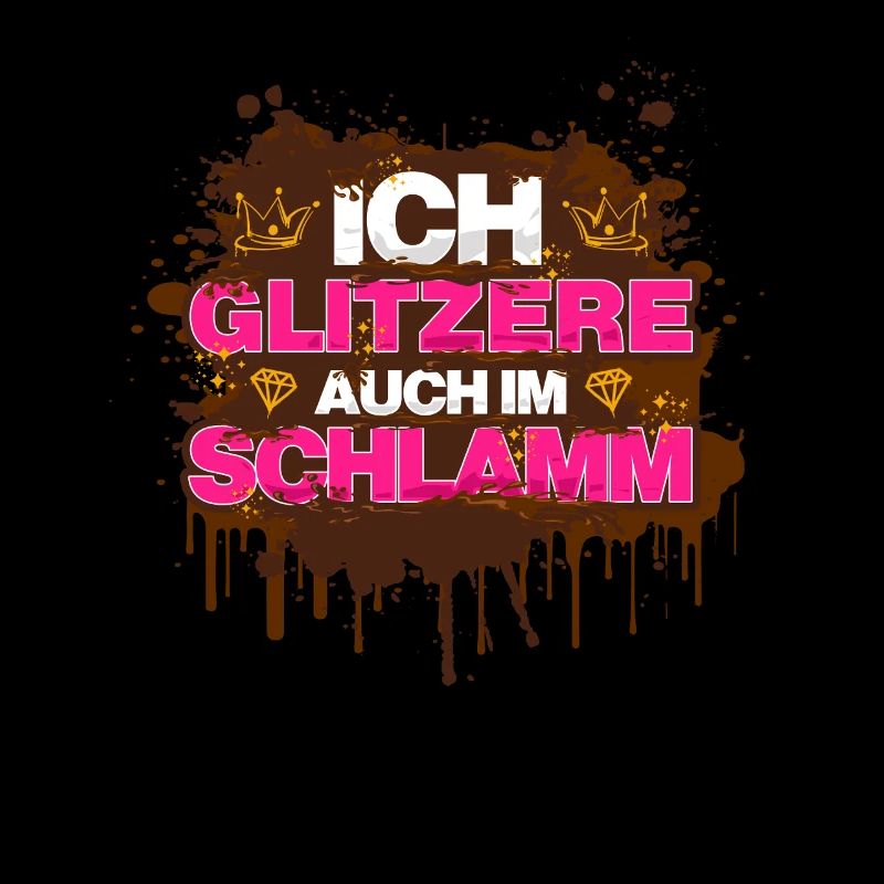 Je paillette boue course boueuse