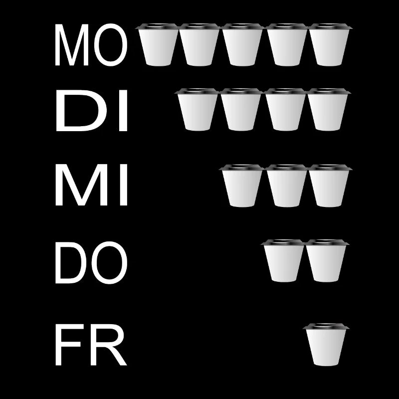 Weekdays Work Week Coffee Mug