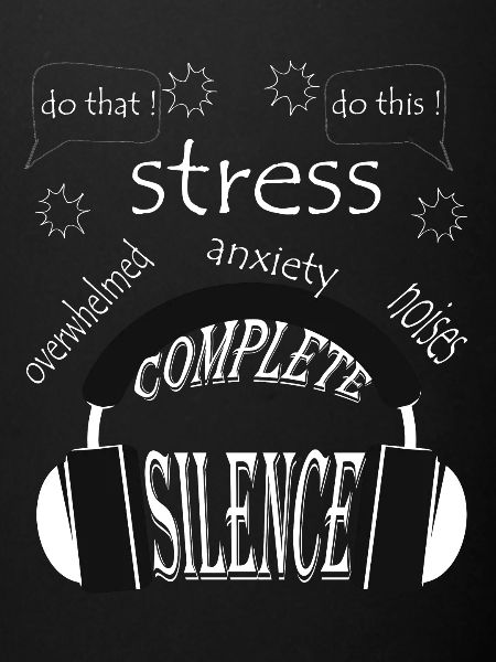 Écouteurs, musique, silence