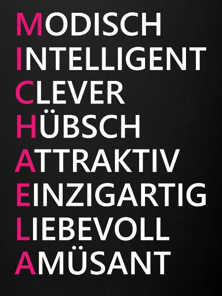 Michaela Name Geschenk