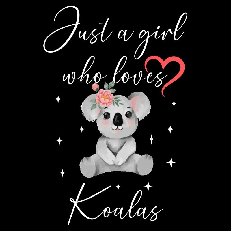 Frau Mädchen Liebe Herz Koalas