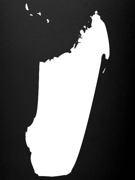 Madagascar map flag