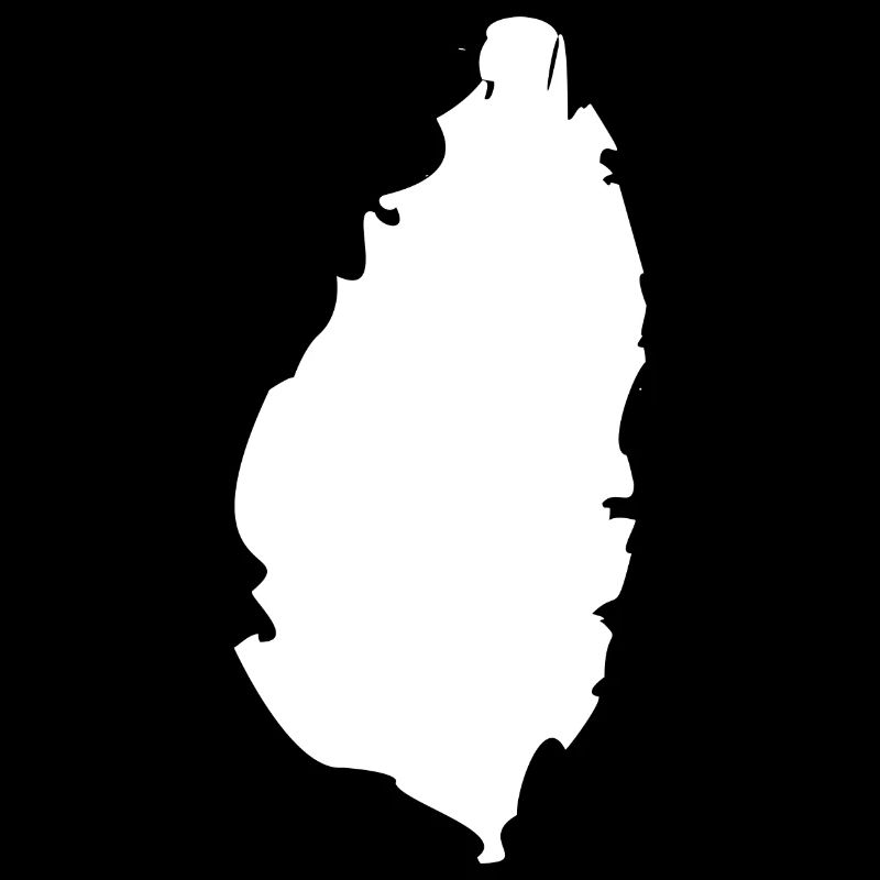 Drapeau de carte Sainte-Lucie