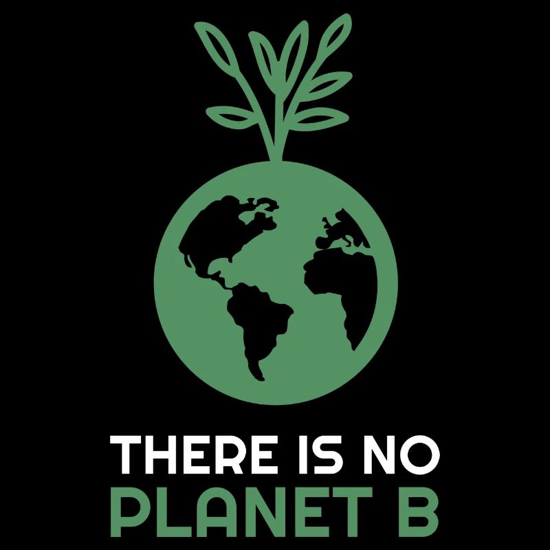 There is no Planet B - Terre avec arbre
