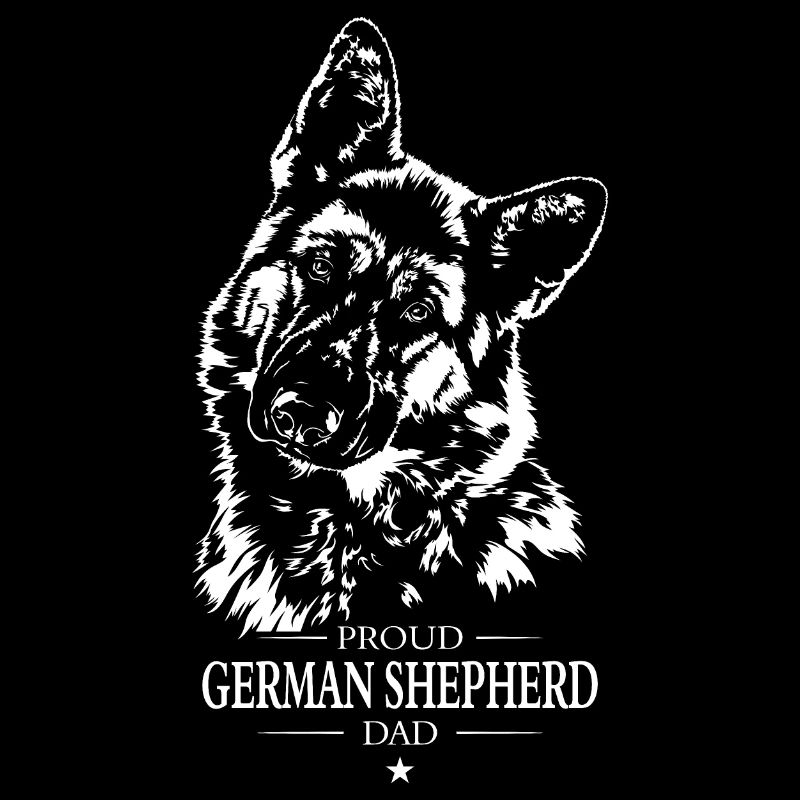 German Shepherd Dad Hunde Hund Wilsigns