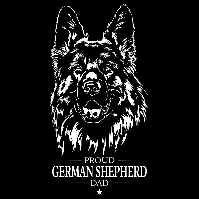 German Shepherd Dad Hunde Hund Wilsigns