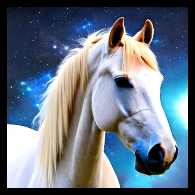 magic white horse