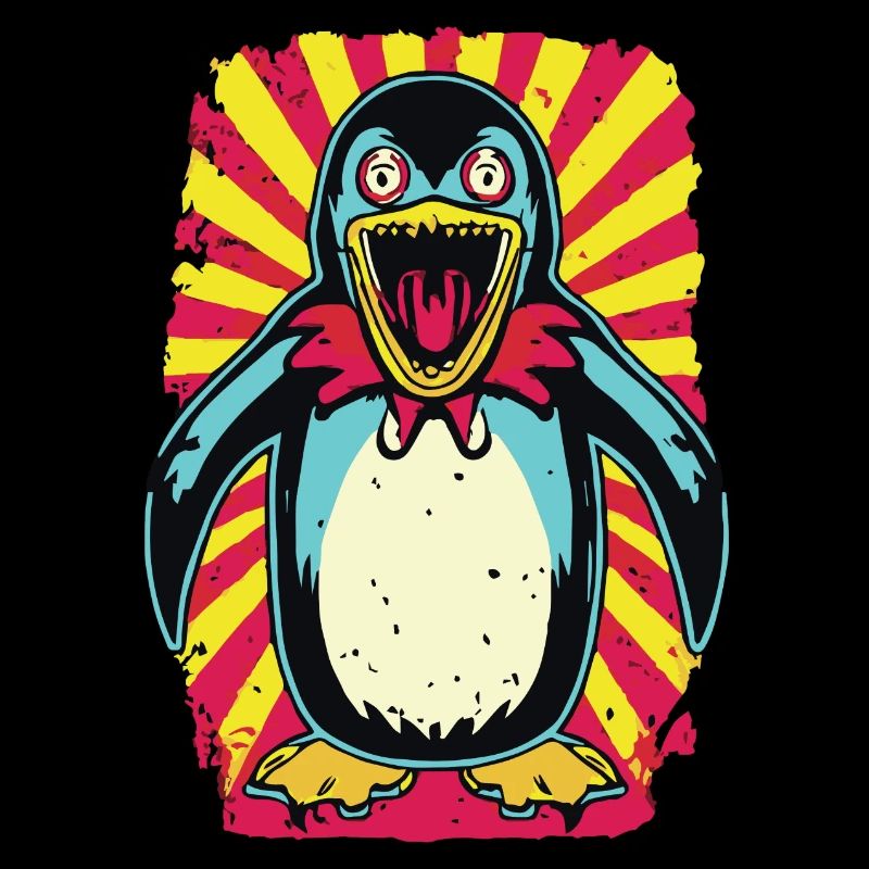 Horror Gruseliger Zombie-Pinguin