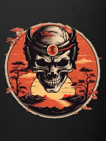 Skull Samurai sunset