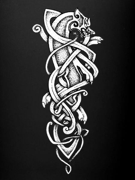 Dotwork Wolf
