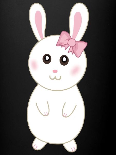 Lapinette cute lapin blanc