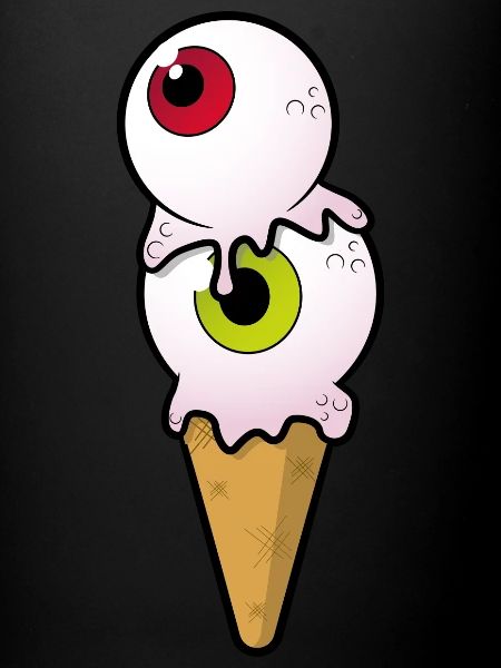 Augapfel Eis