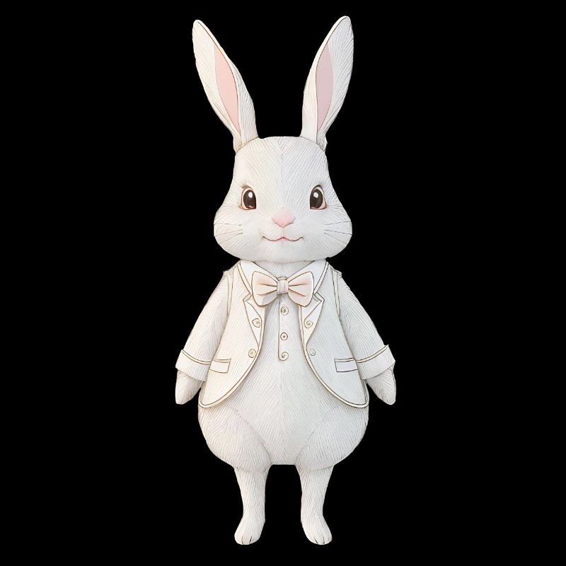 Cute Bunny White 2