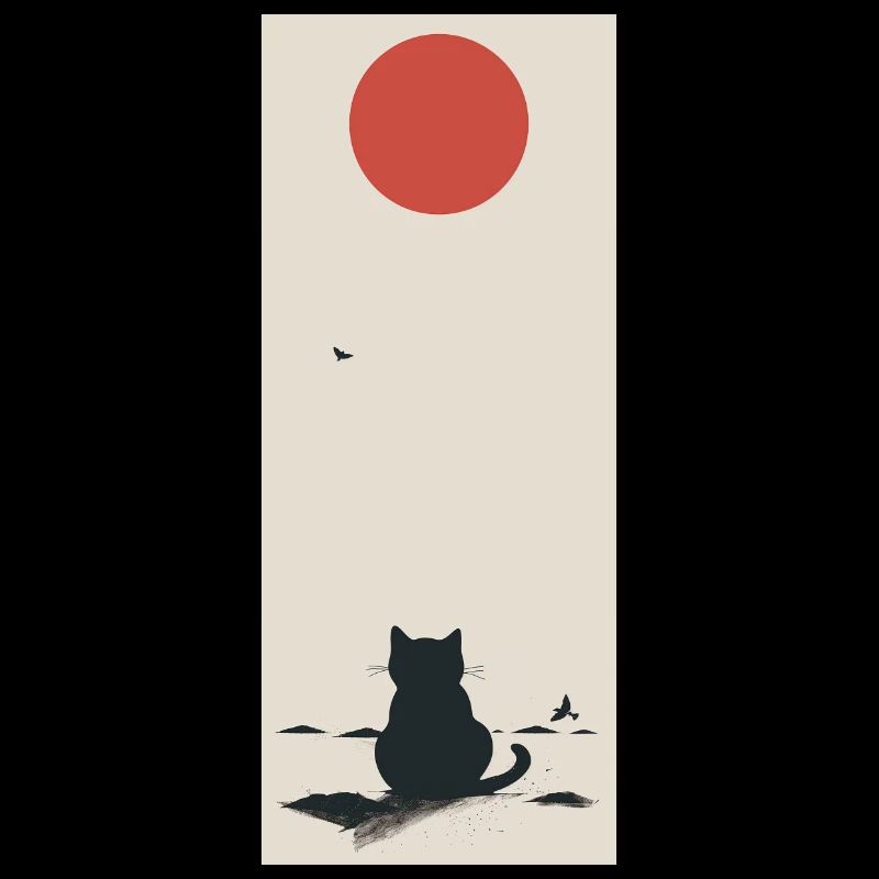 Chat à l’aube du soleil