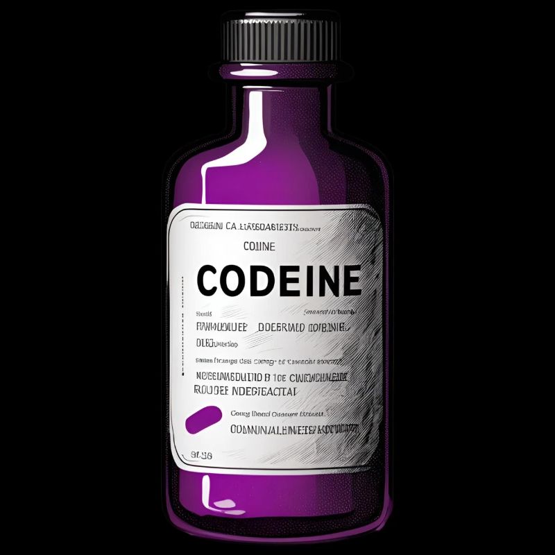 Codeine Medizinflasche – Stilisierte Illustration