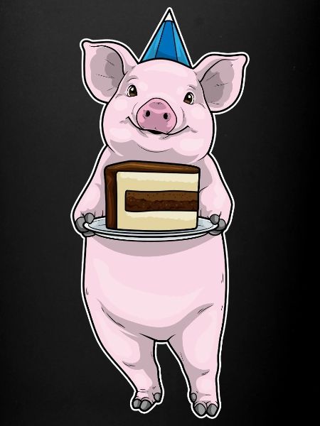 Gâteau d’anniversaire de cochon