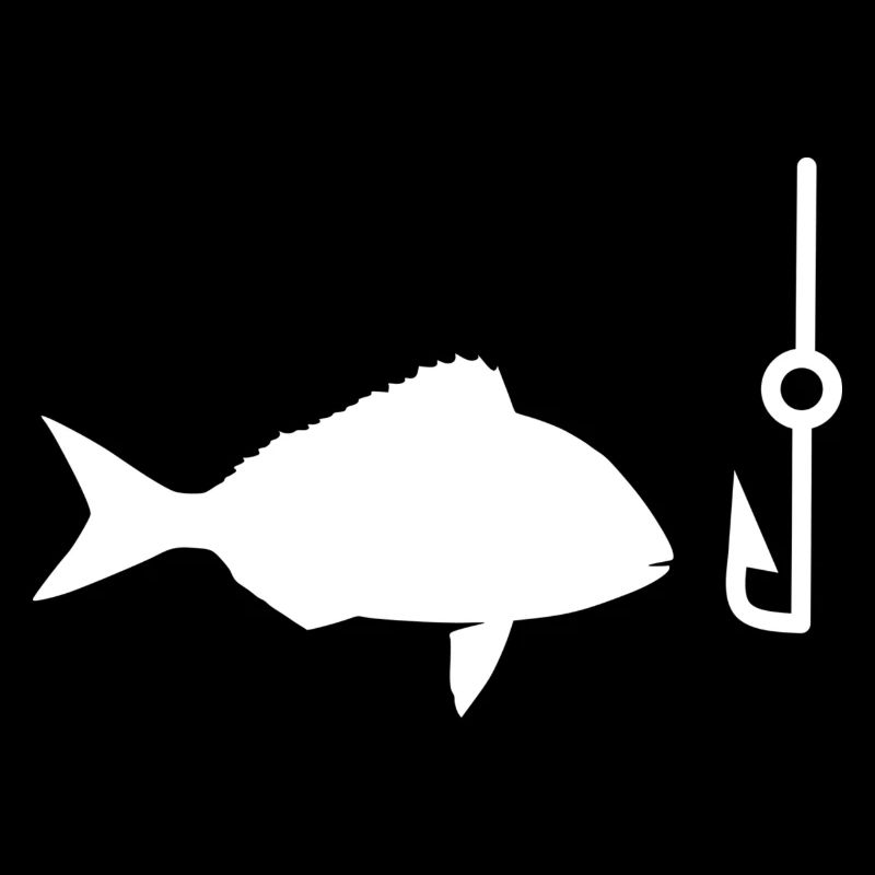 Poisson à la ligne de pêche