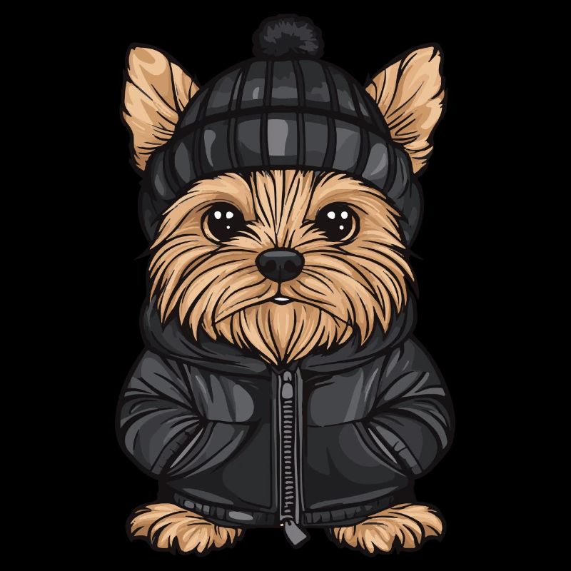 Yorkshire Terrier Dog Winter
