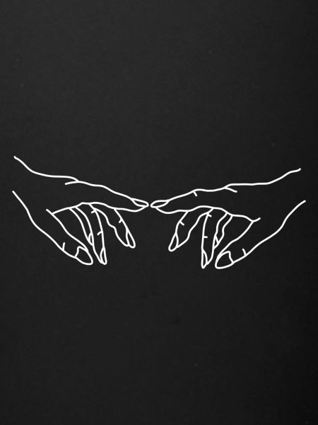 Hands fingers touch