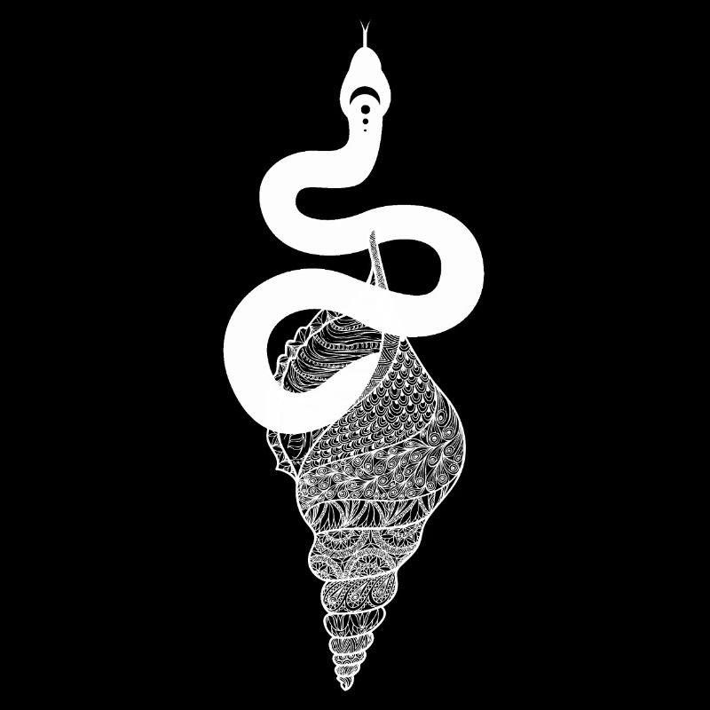 Cosmos Serpent - Serpent avec coquille avec motif