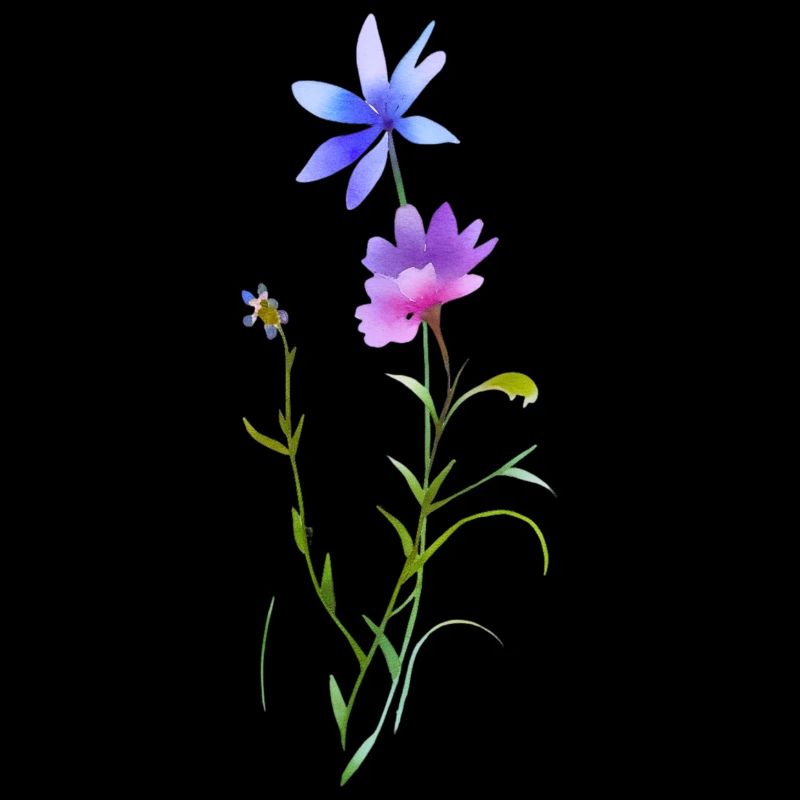 spring flowers, watercolour