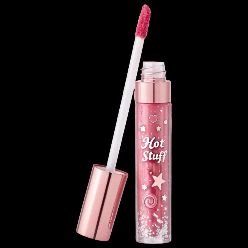 Lip gloss with glitter effect