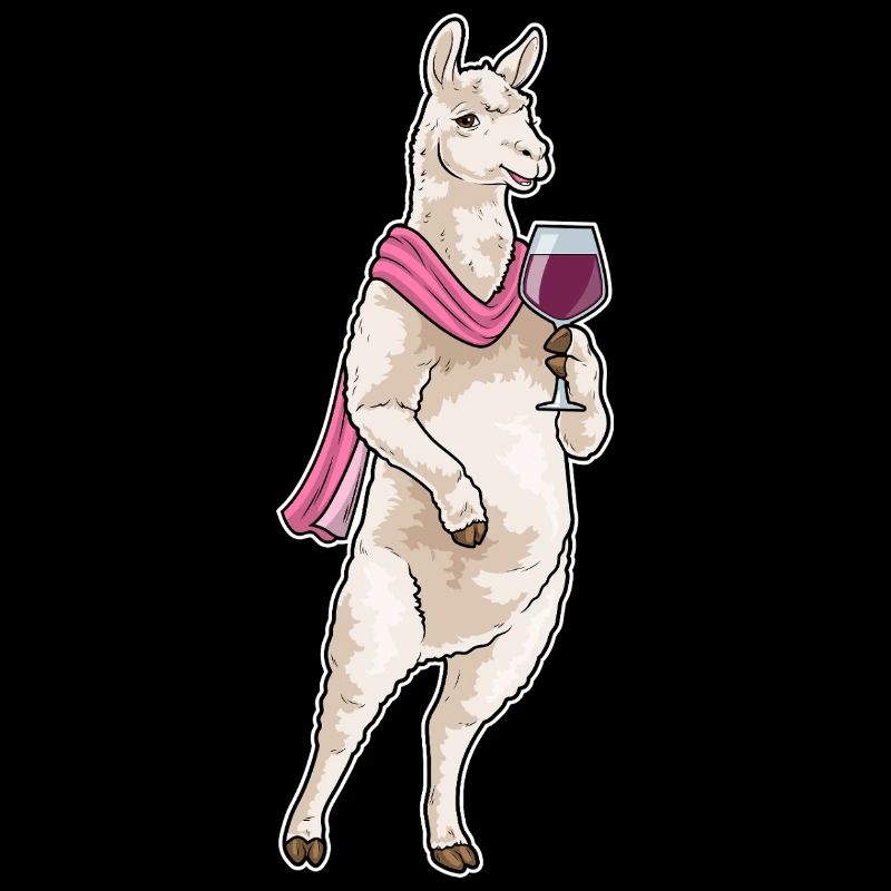Llama Red Wine