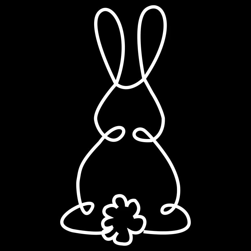 line art rabbit easter minimalism