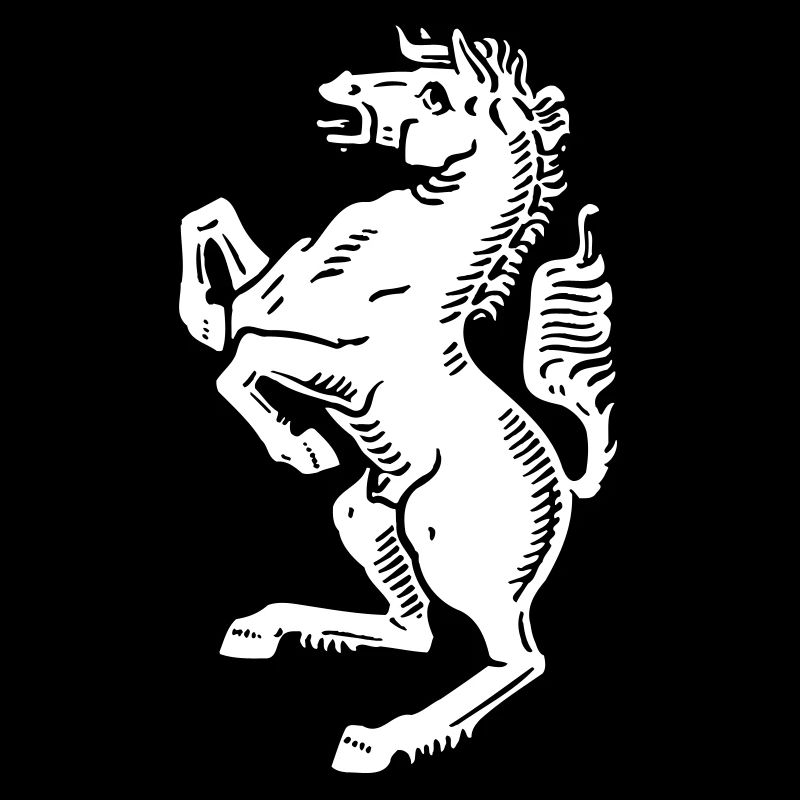 Cheval de Westphalie blanc