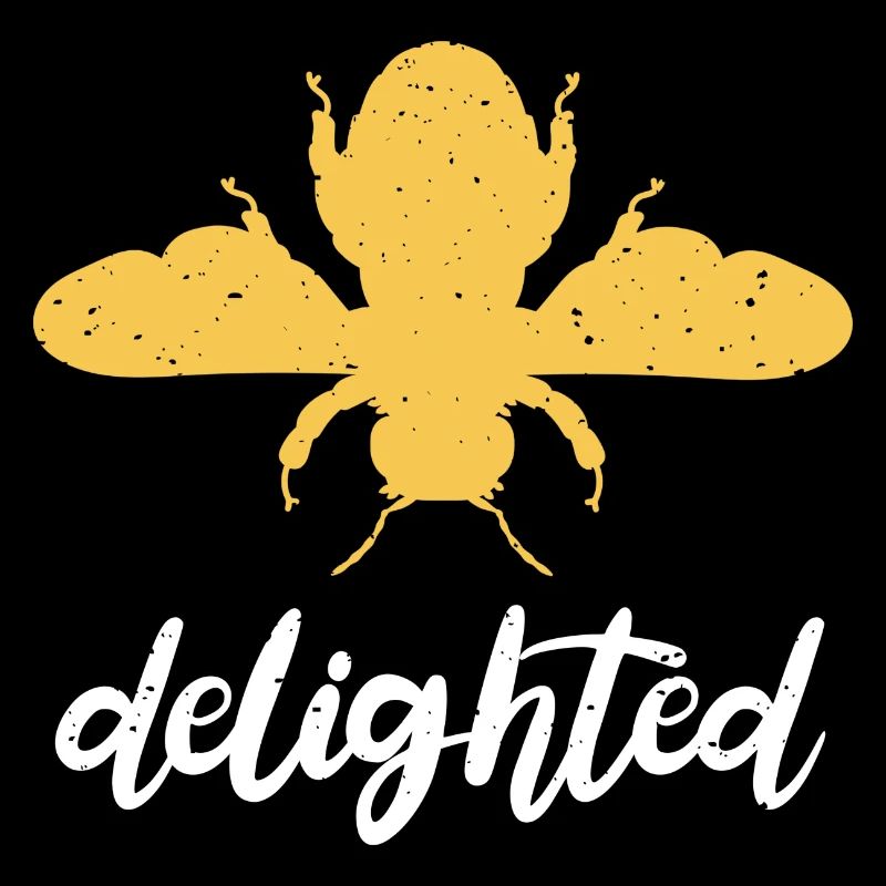 Yellow Bee Delighted Bee Be Delighted