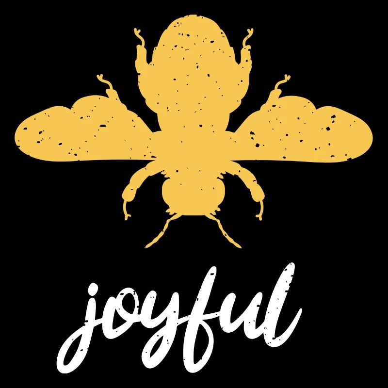 Yellow Bee Joyful Bee Be Joyful