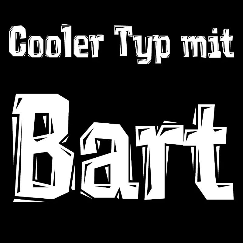 Cooler Typ mit Bart