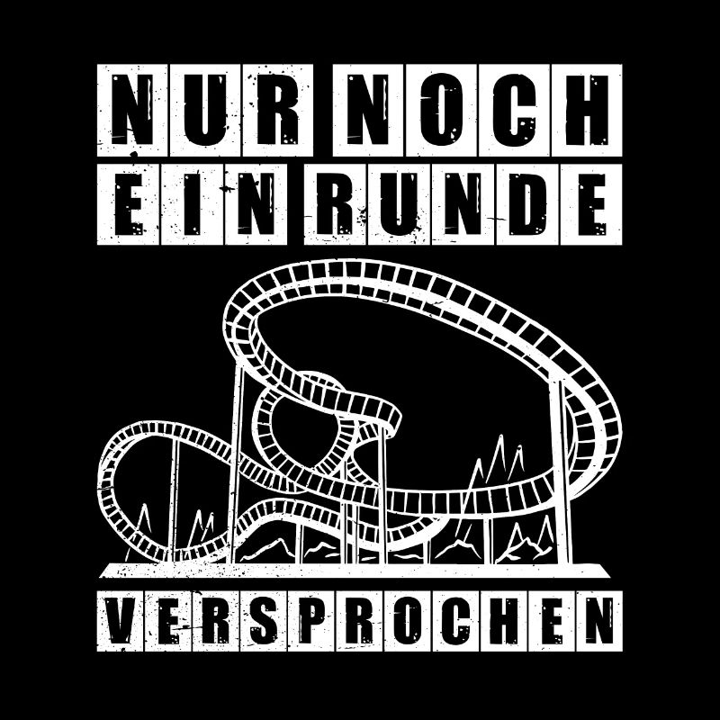 Eine Runde Freizeitpark Rollercoaster Achterbahn