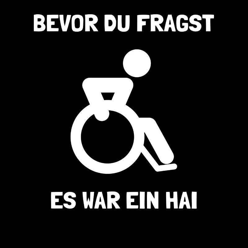 Es war ein Hai Rollstuhlfahrer Rollstuhl
