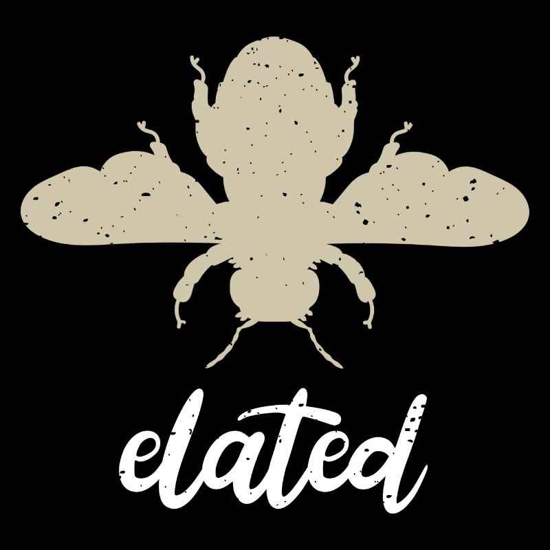 Beige Bee Elated Biene Be Elated