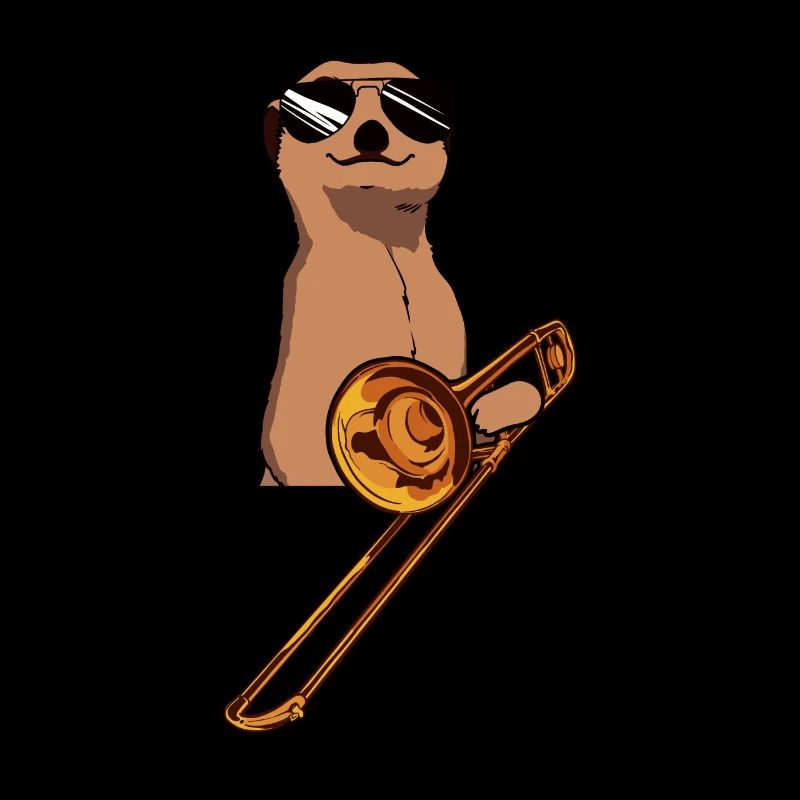 Meerkat Trombone Trombone Player Trombonist