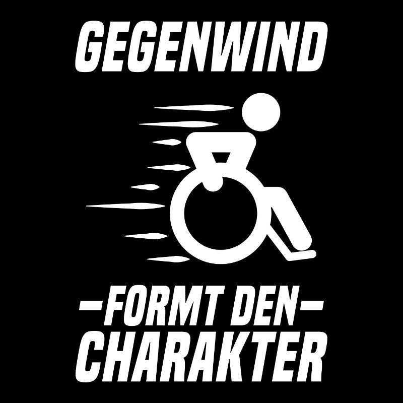 Gegenwind formt den Charakter Rolli Rollstuhl